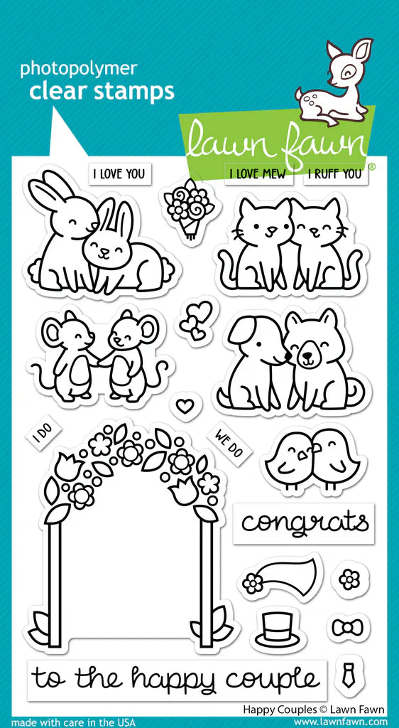 Happy Couple Stamps and Dies Bundle by Lawn Fawn